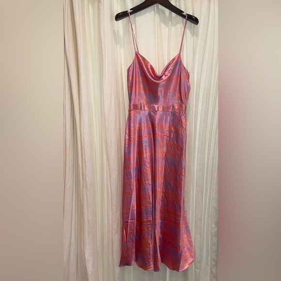 LIKELY Vittoria Tie Dye Satin Midi Dress 💕 NWT size 0 and 4 - Picture 14 of 16